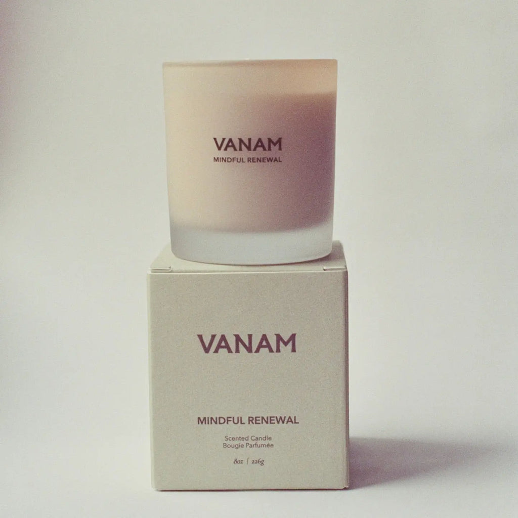 Mindful Renewal Beeswax Candle -  Vanam Studios